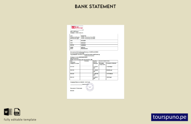 listo para imprimir plantilla de Word   extracto bancario de crédito hipotecario